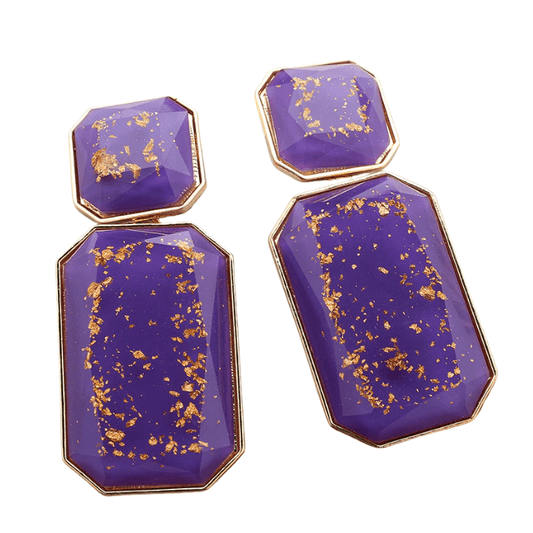 Torba Accessories Earrings Purple Big Elegant