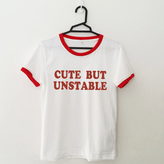 Torba T-Shirt Medium T-shirt For Women "Cute But Unstable"