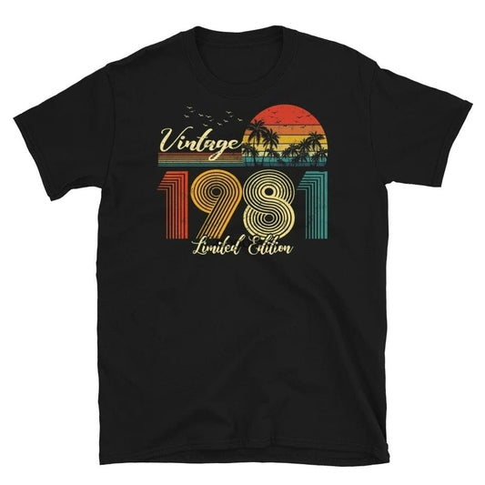 Torba T-Shirt Large T-shirt Vintage 1981 Limited Edition Black